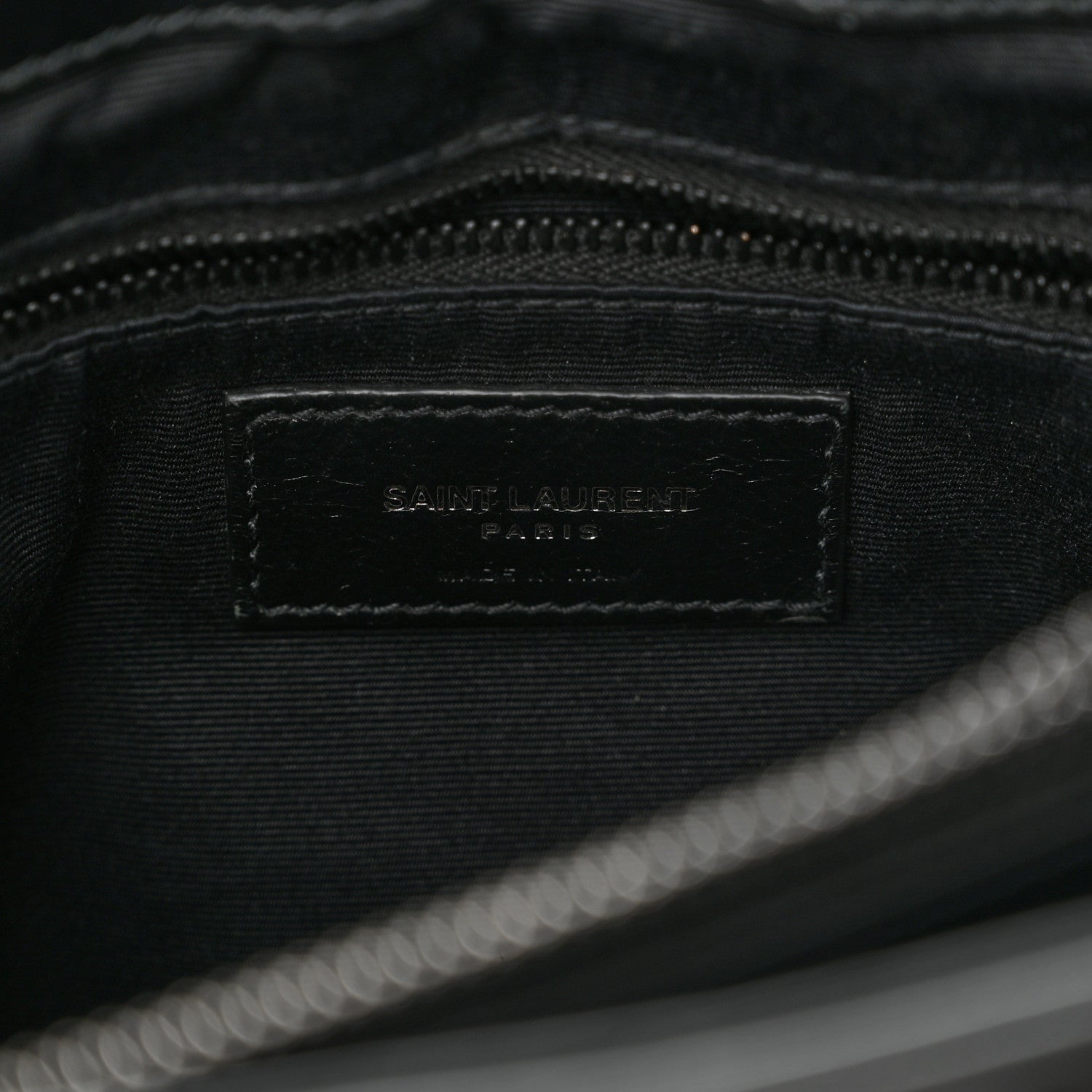 Saint Laurent Calfskin Y Quilted Monogram Monochrome Medium Loulou Chain Satchel Black 6 of 13