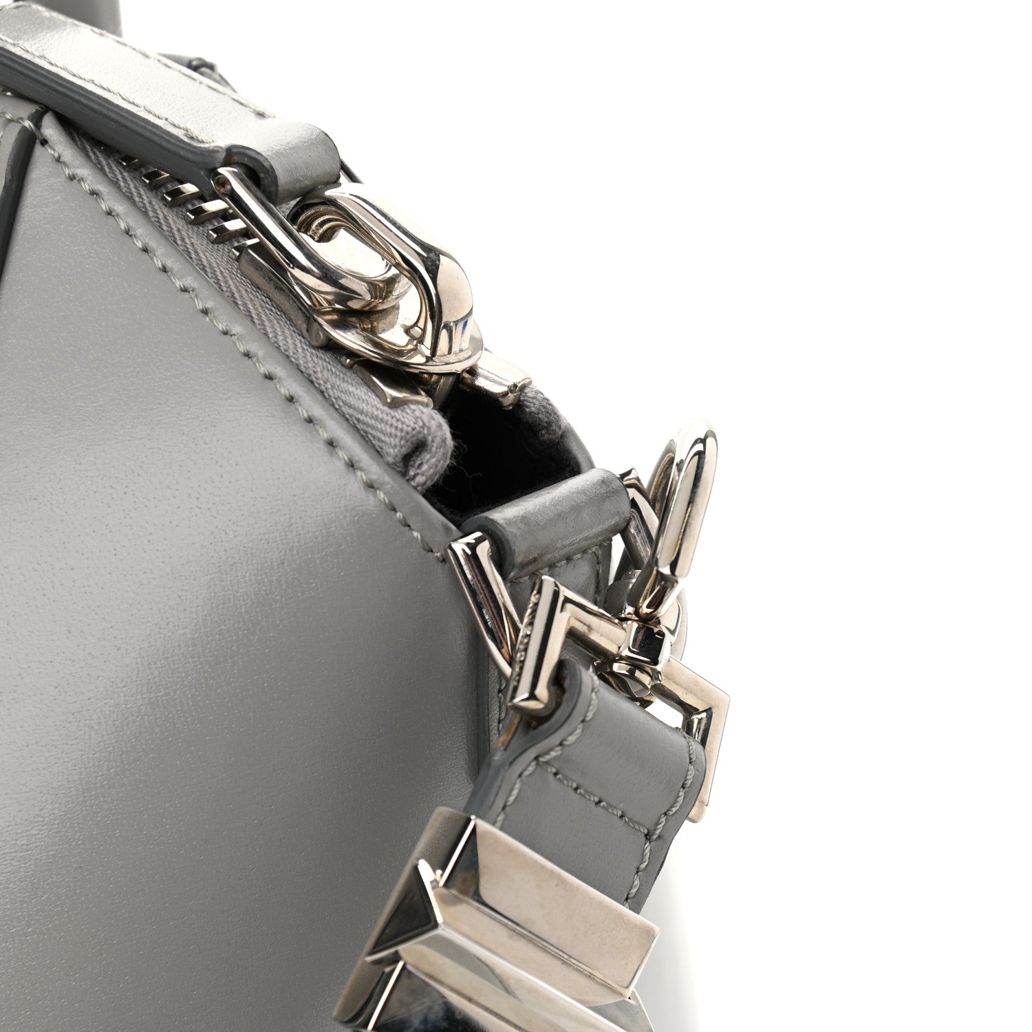 Givenchy Shiny Lord Calfskin Small Antigona Pearl Grey 12 of 12