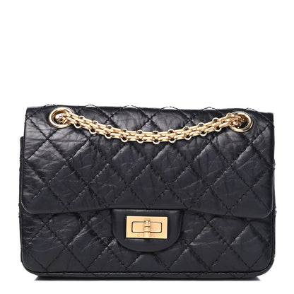 Chanel Aged Calfskin Quilted 2.55 Reissue Mini Flap Black 1 of 5