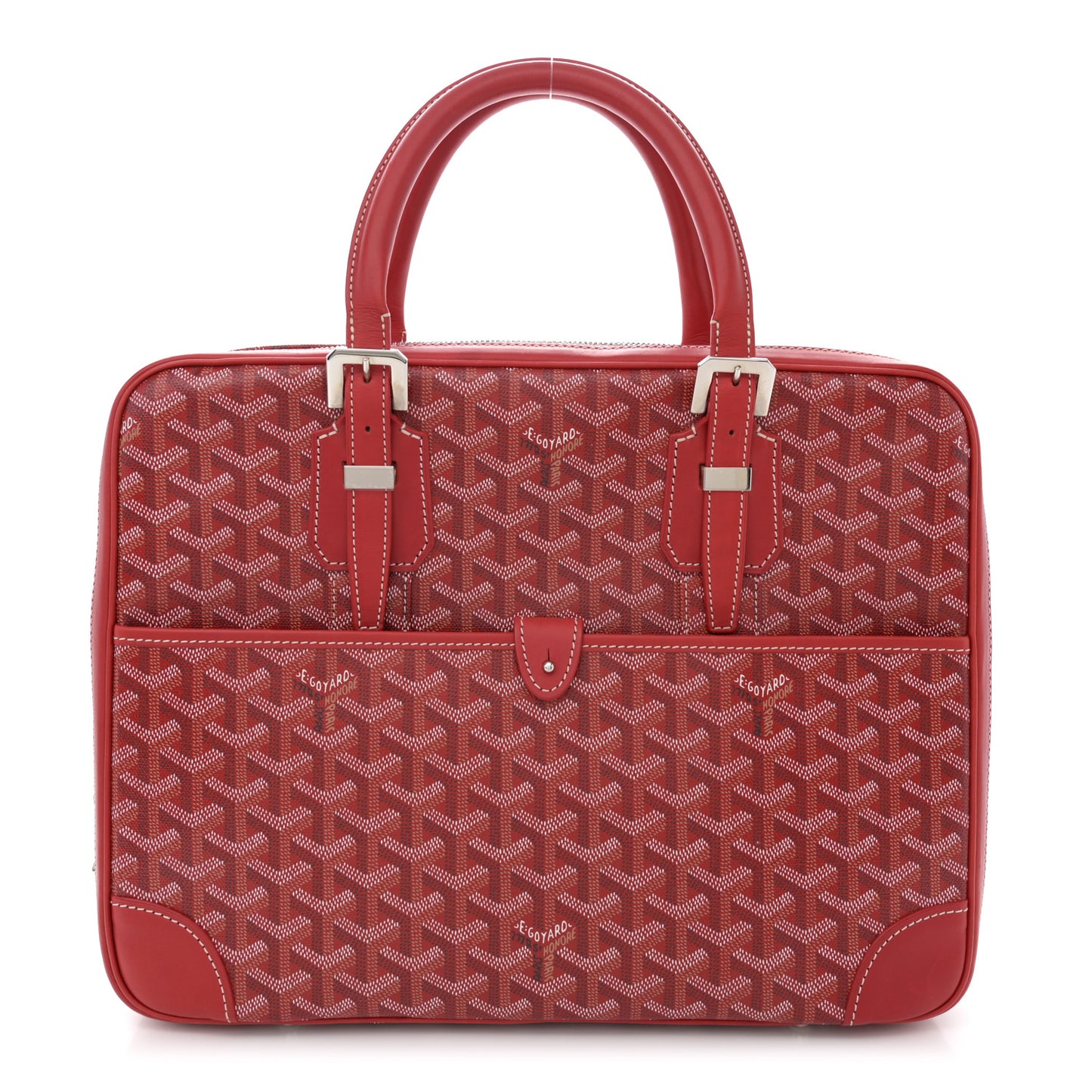 Goyardine Ambassade PM Briefcase Red