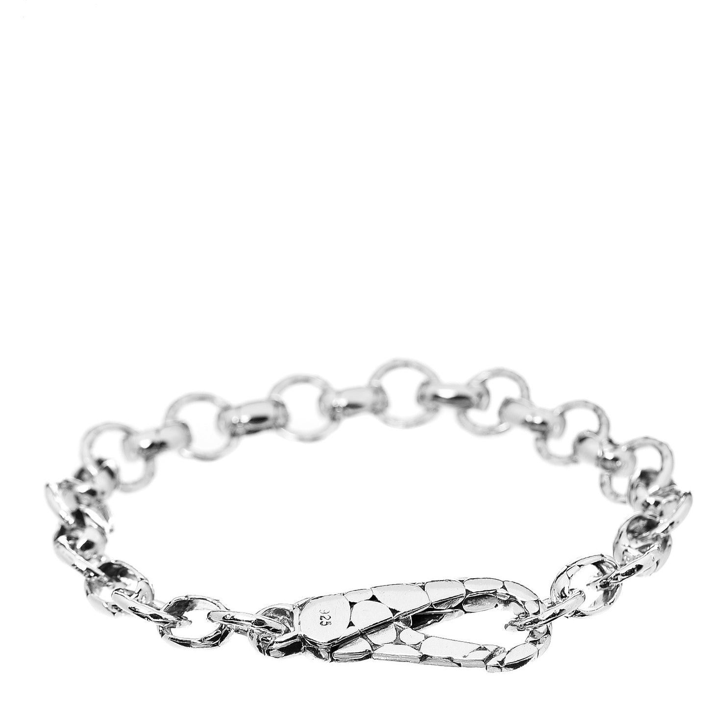 Sterling Silver Kali Pebbled Link Bracelet