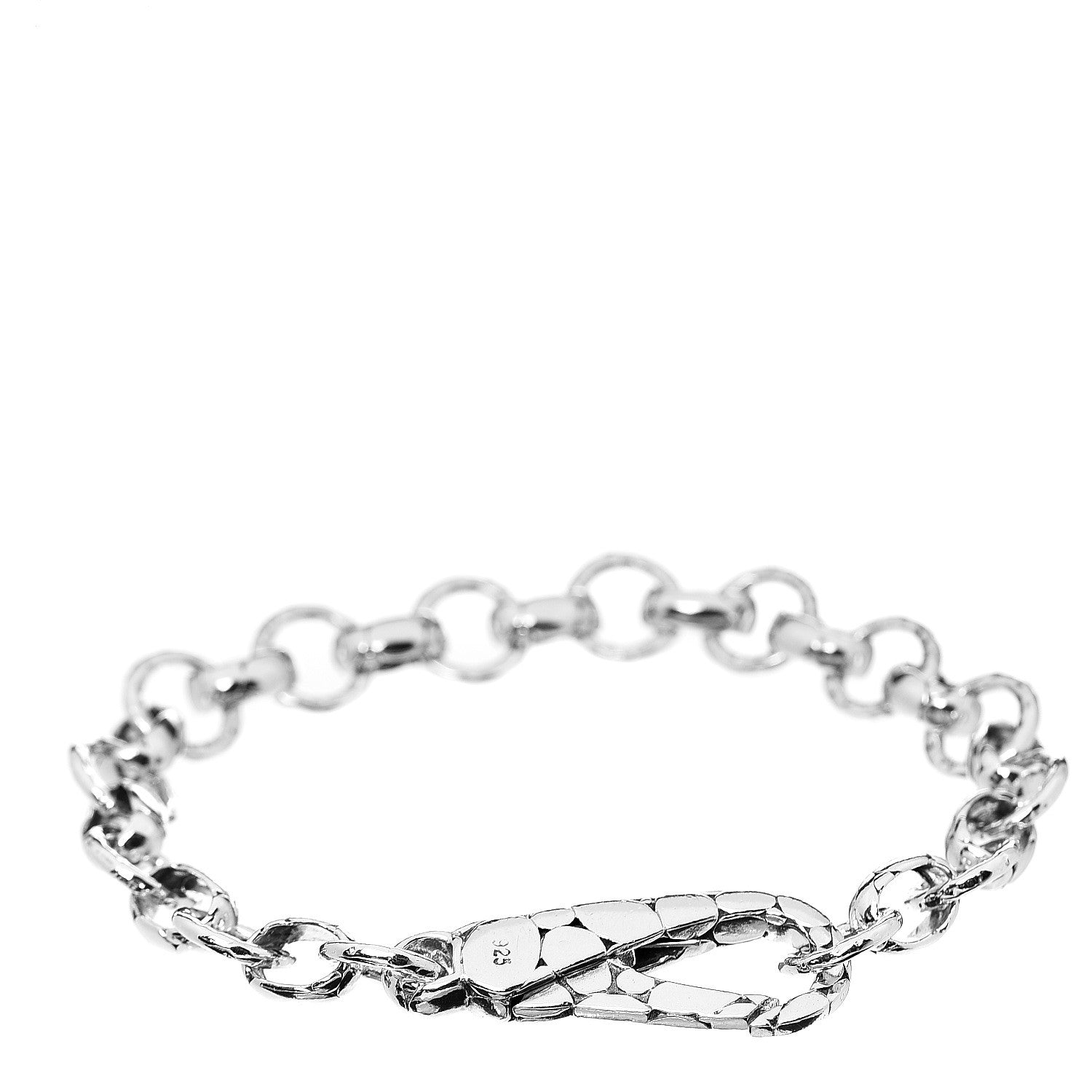 John Hardy Sterling Silver Kali Pebbled Link Bracelet 1 of 3