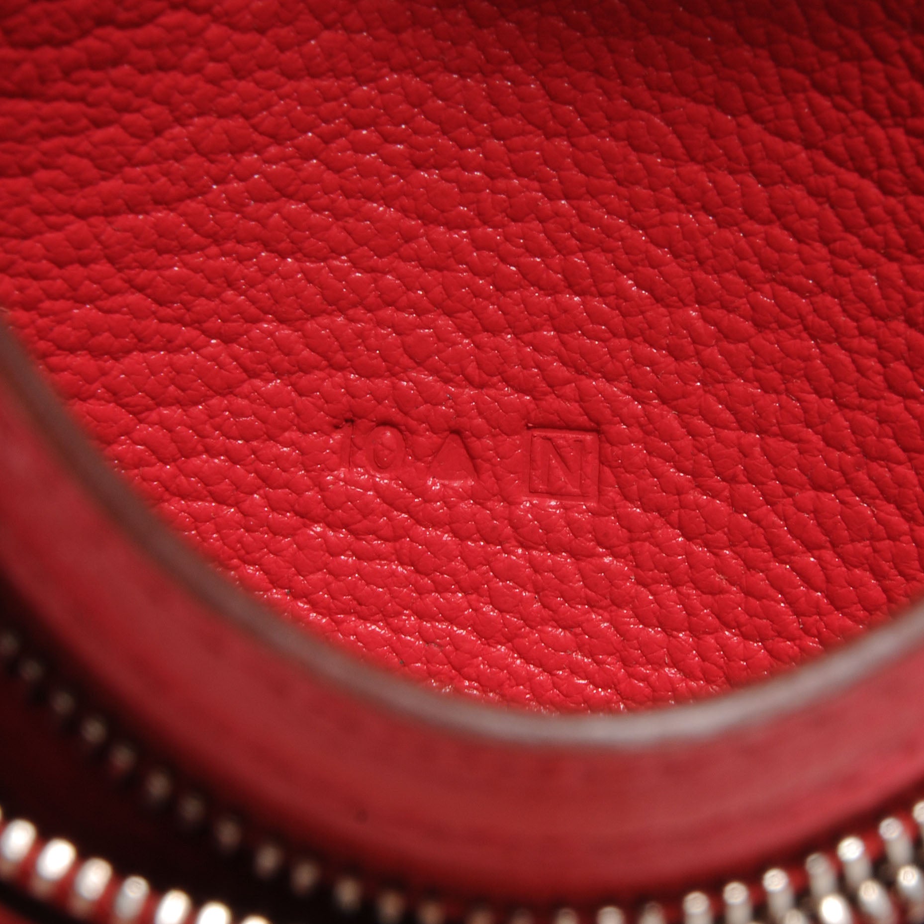 Hermes Chevre Mysore Bi-Color Compact Bearn Wallet Etoupe Bougainvillea 8 of 8