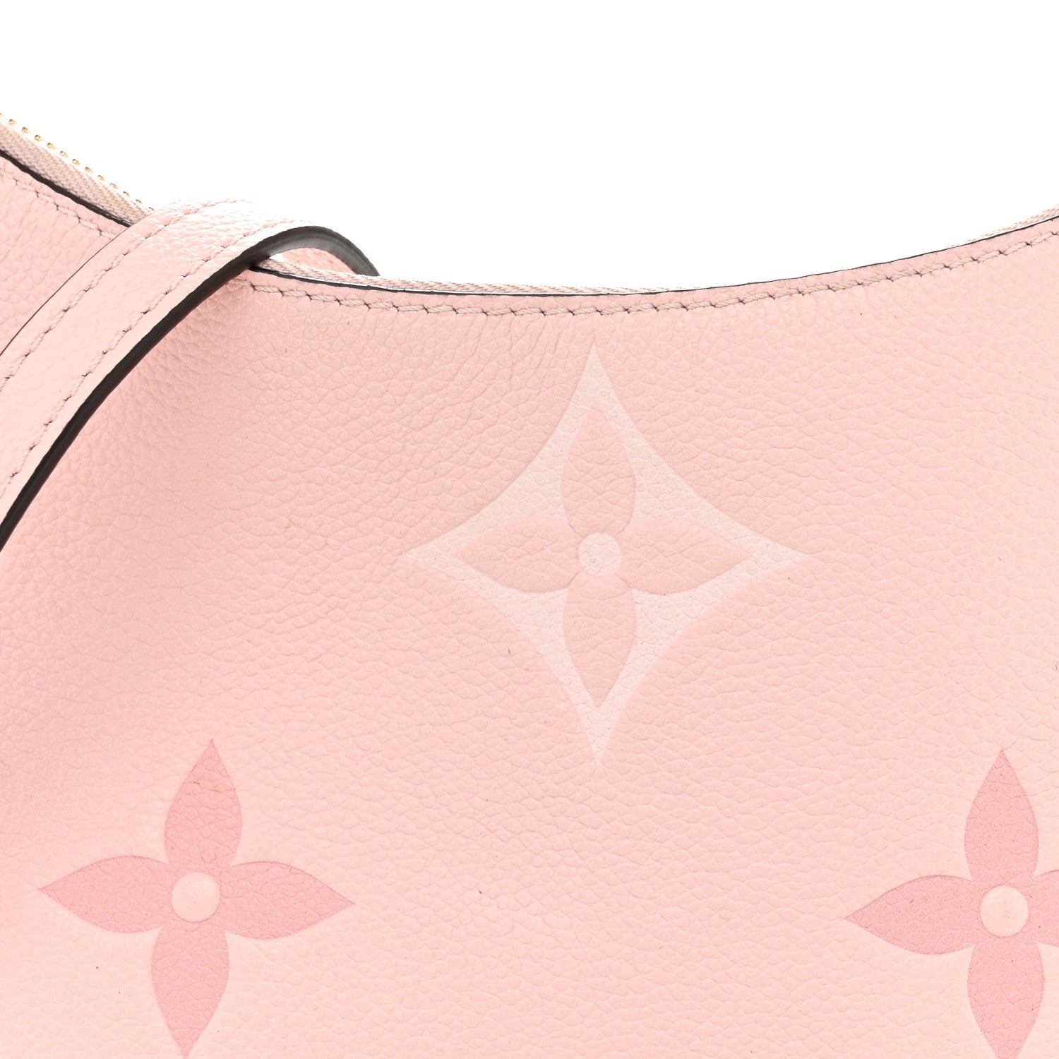 Louis Vuitton Empreinte Monogram Giant By The Pool Marshmallow Hobo PM Bouton De Rose 8 of 13