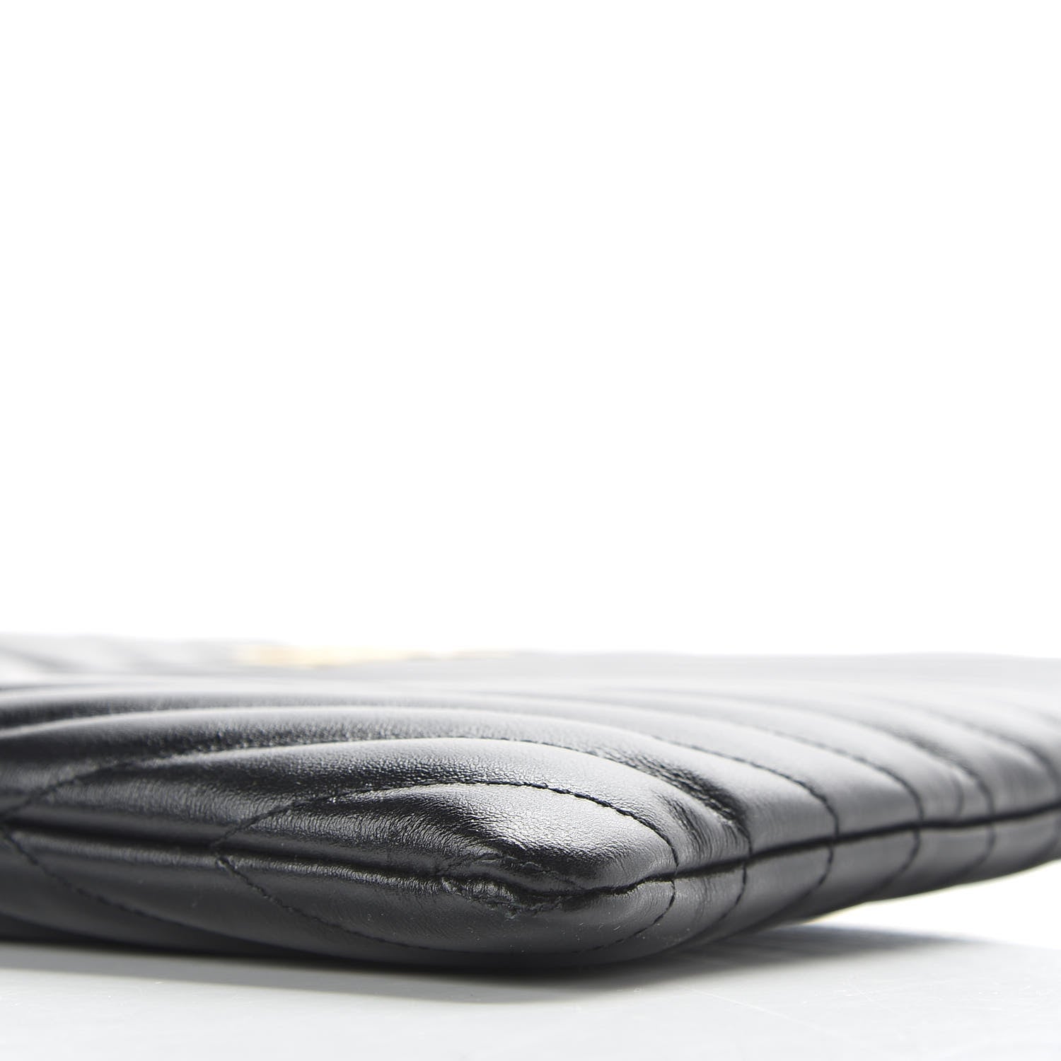 Saint Laurent Calfskin Matelasse Monogram Cassandre Tablet Pouch Black 7 of 9