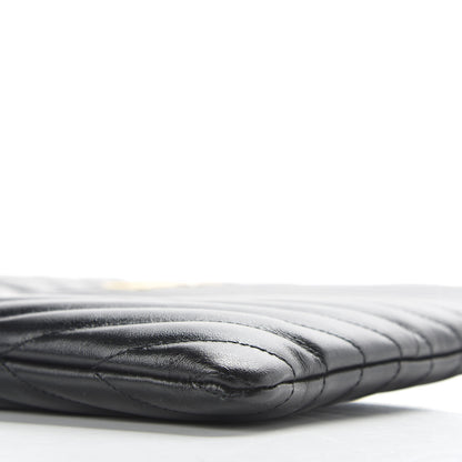 Saint Laurent Calfskin Matelasse Monogram Cassandre Tablet Pouch Black 7 of 9
