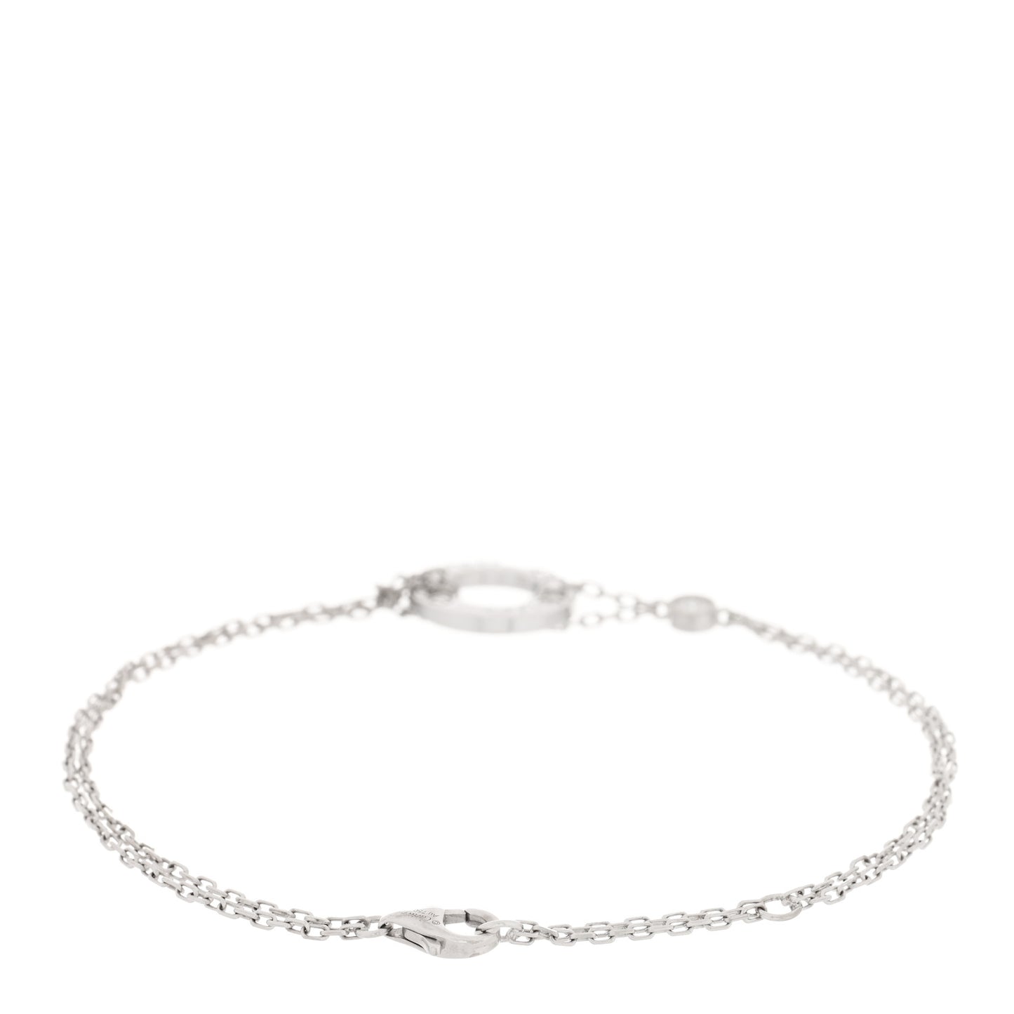 18K White Gold Diamond LOVE Bracelet