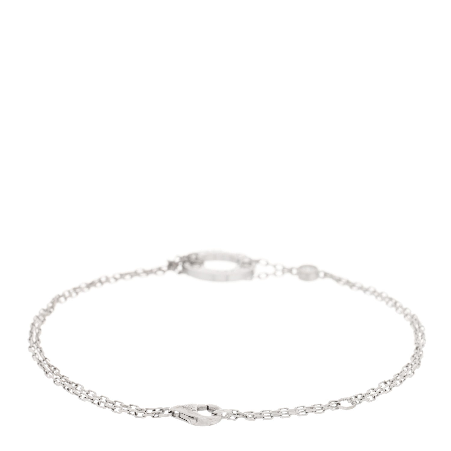 Cartier 18K White Gold Diamond LOVE Bracelet 2 of 4