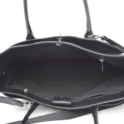 Chanel Calfskin Cerf Executive Shopper Tote Black 6 of 23