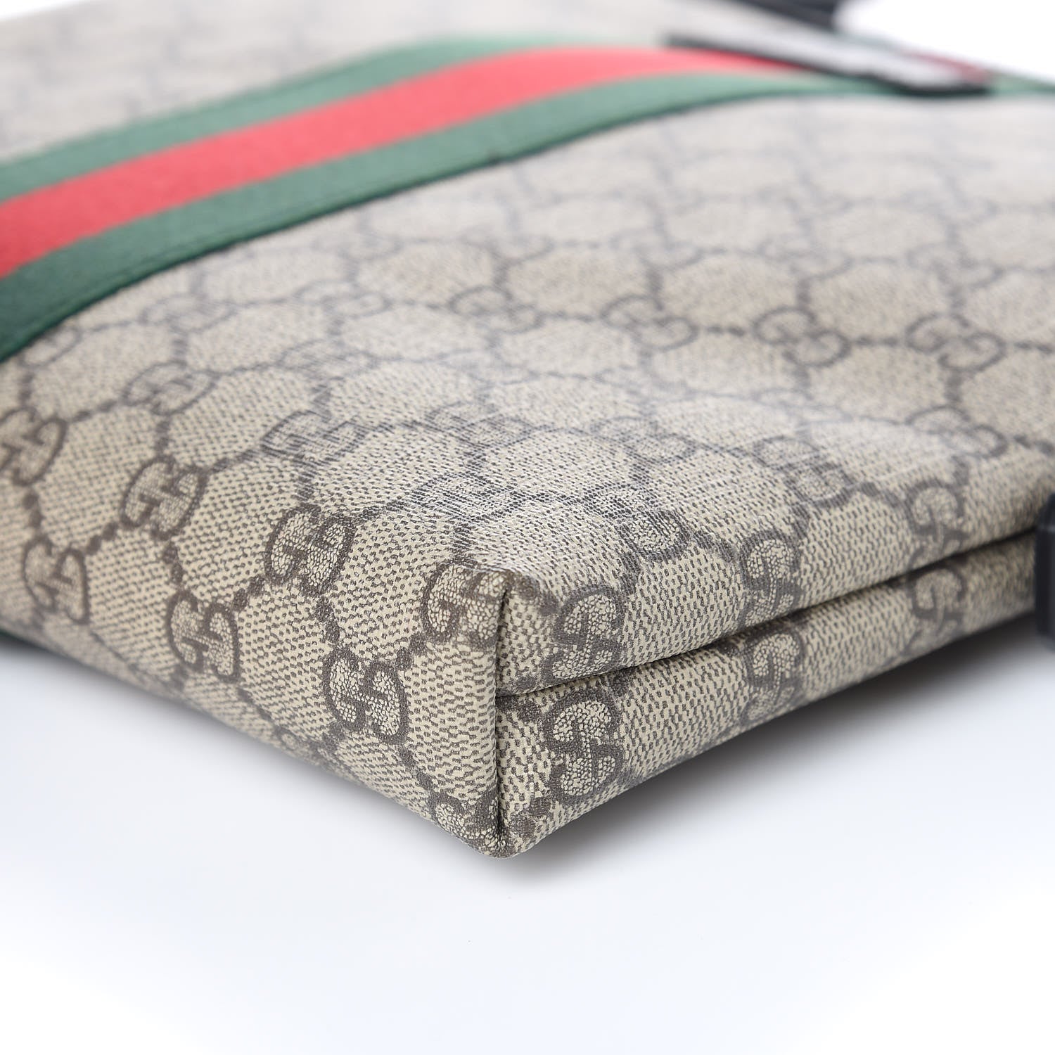 Gucci GG Supreme Monogram Web Messenger Bag Black 9 of 9
