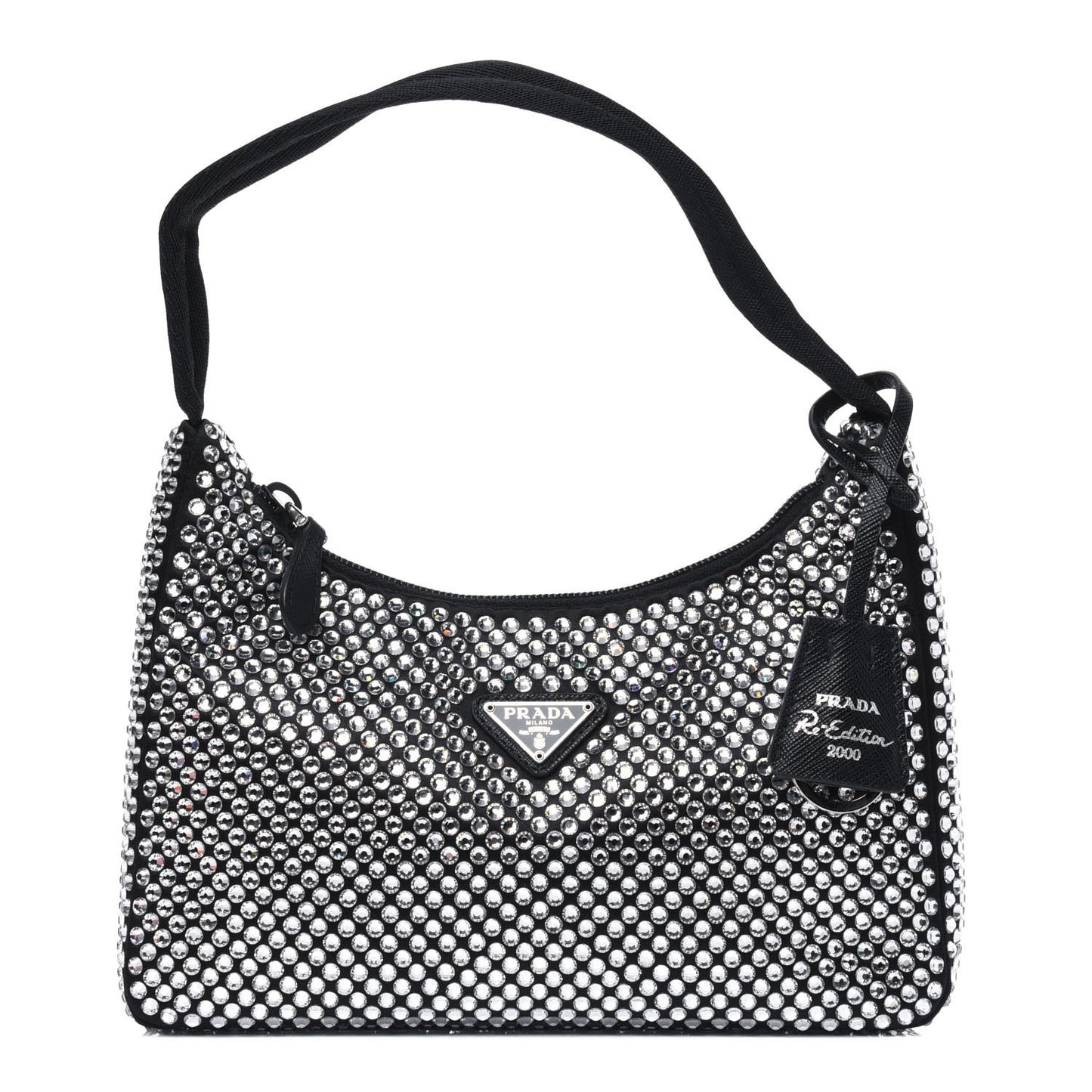Satin Crystal Mini Re-Edition 2000 Bag Cristal