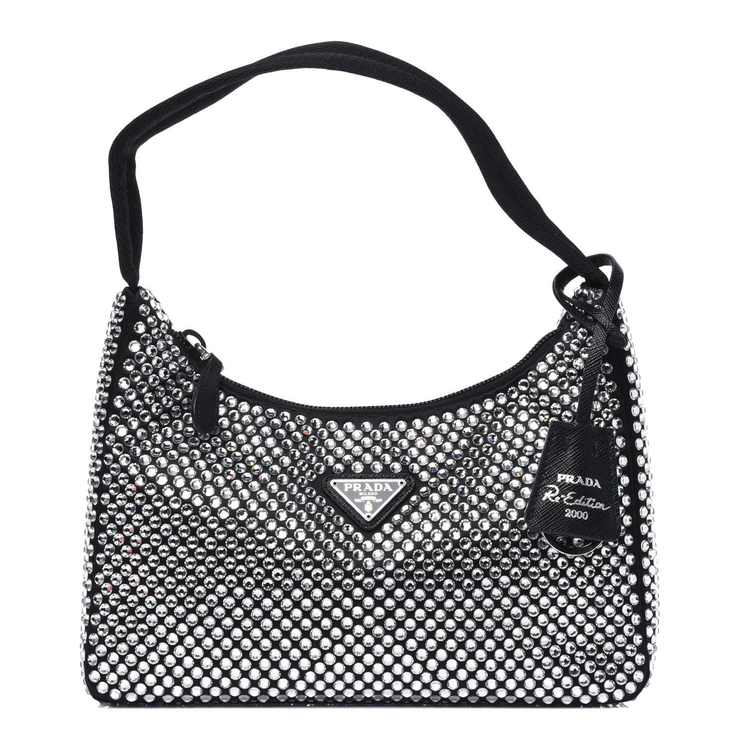 Prada Satin Crystal Mini Re-Edition 2000 Bag Cristal 1 of 10