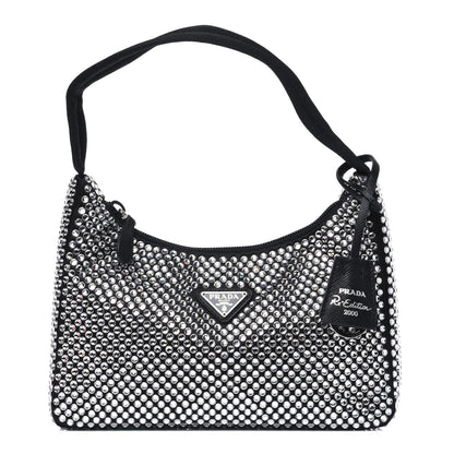 Prada Satin Crystal Mini Re-Edition 2000 Bag Cristal 1 of 10
