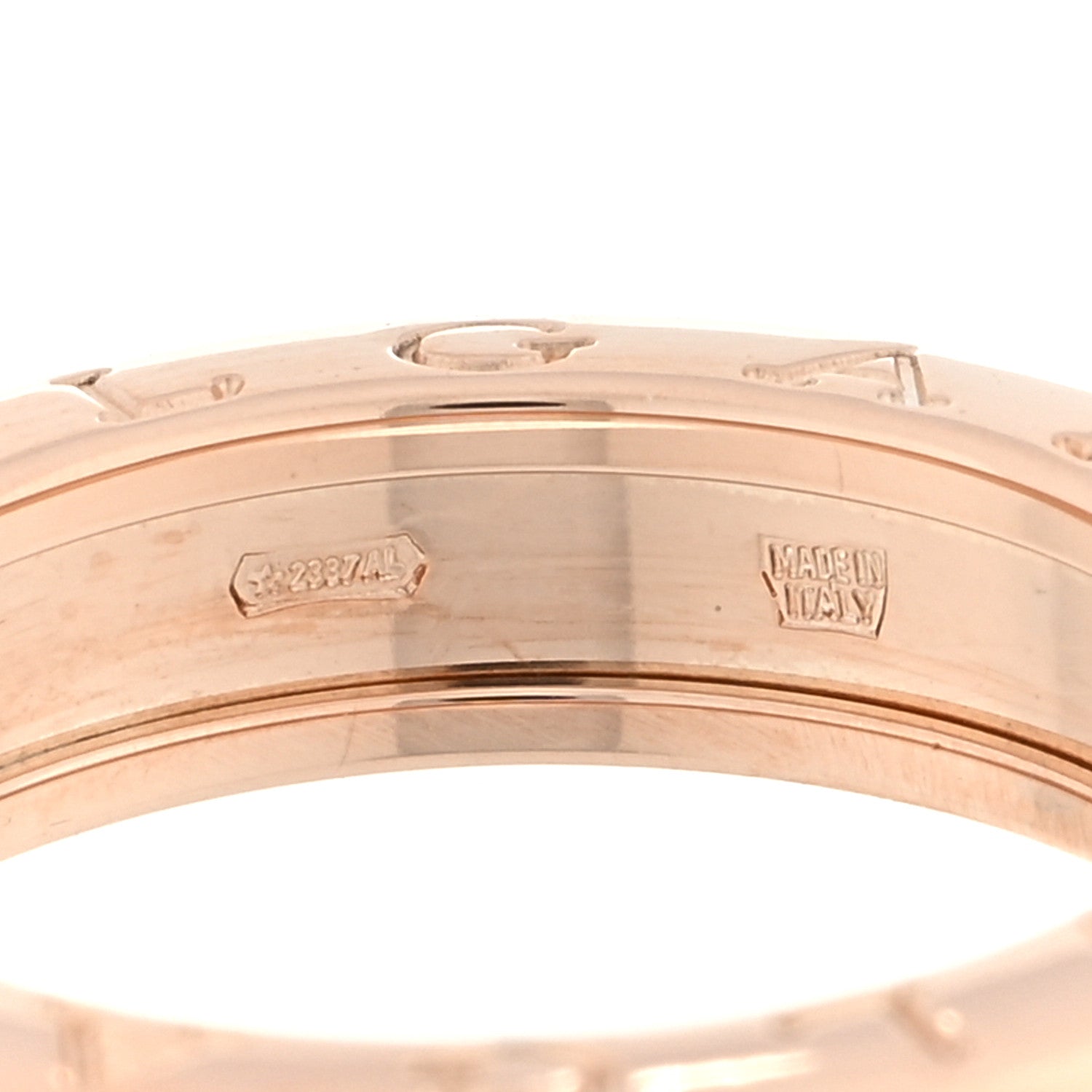 Bulgari 18K Rose Gold B.Zero1 One-Band Ring 51 5.75 5 of 5