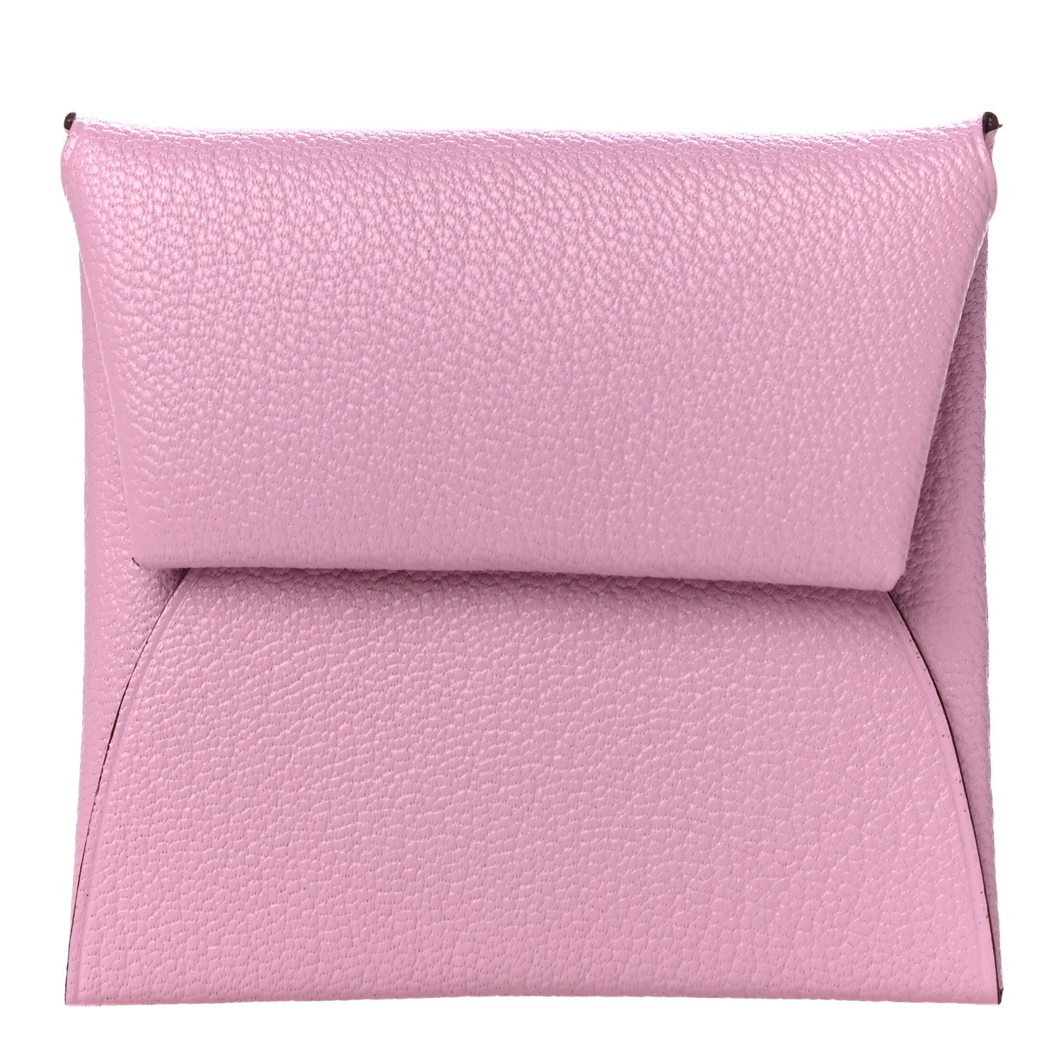 Hermes Chevre Mysore Bastia Coin Purse Mauve Sylvestre 1 of 10