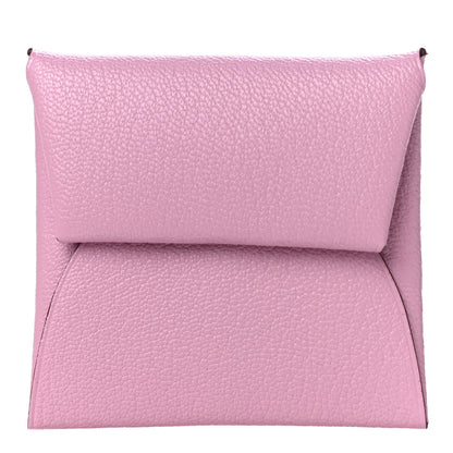 Hermes Chevre Mysore Bastia Coin Purse Mauve Sylvestre 1 of 10