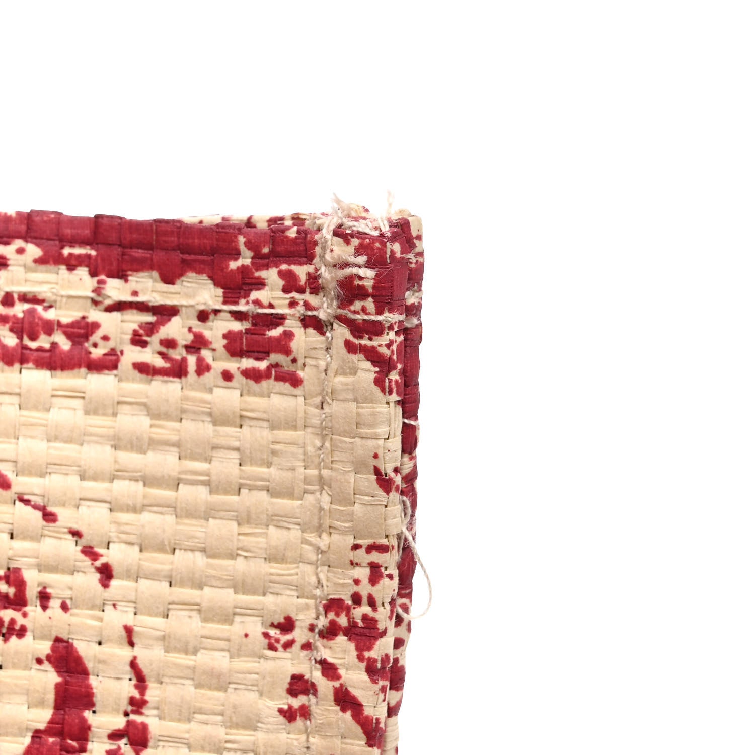 Christian Dior Straw Dioriviera Tote Red 9 of 9