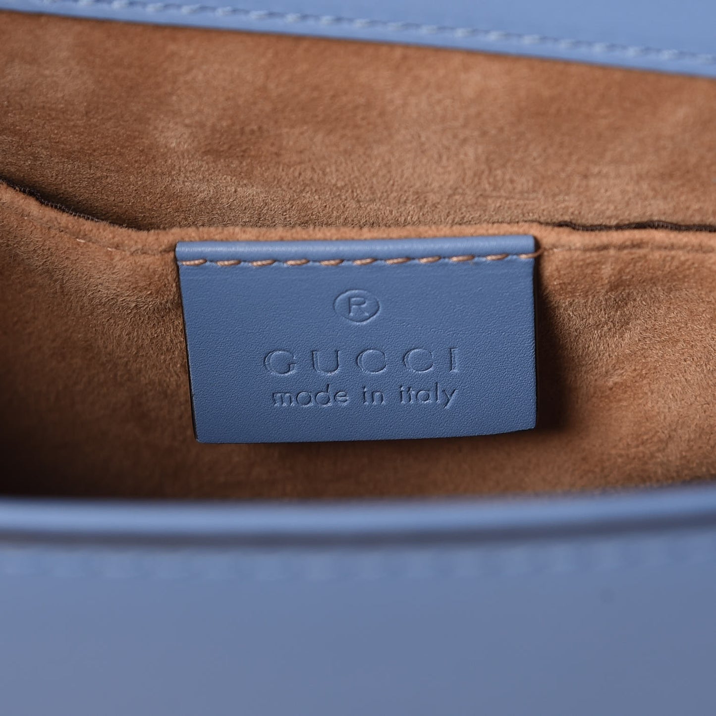 Calfskin Mini Sylvie Chain Shoulder Bag Clear Sky Blue
