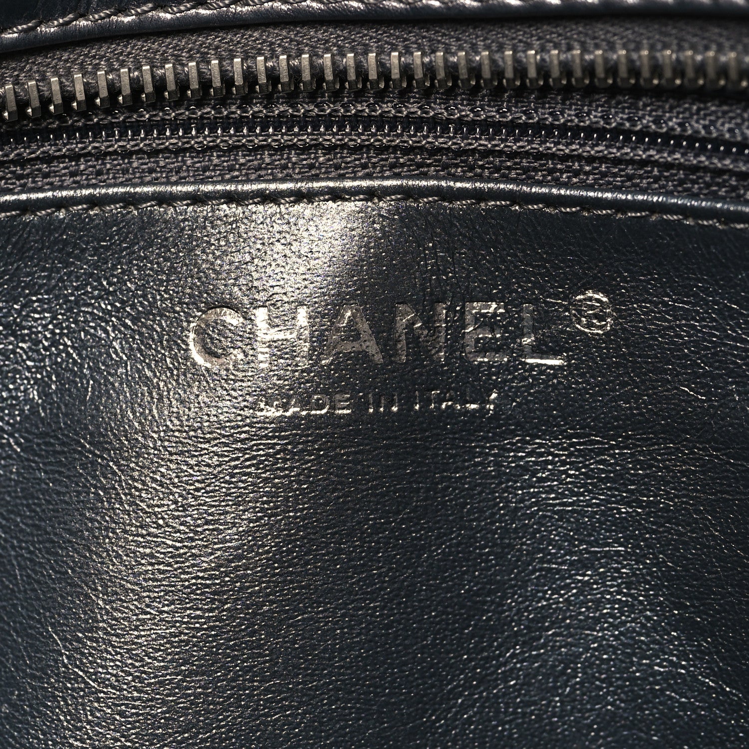 Chanel Metallic Aged Calfskin Quilted Large Reissue Camera Case Silver 6 of 10