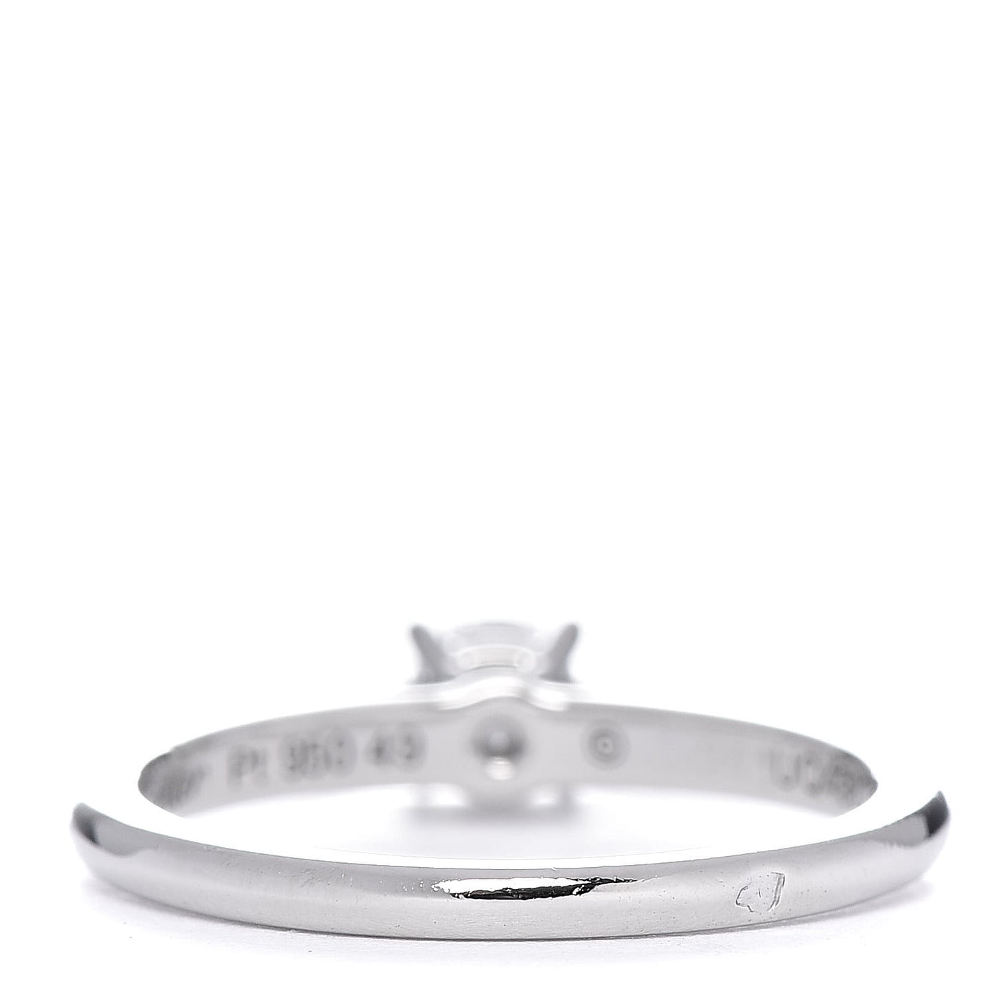 Platinum Diamond .24ct Solitaire Engagement Ring 49 4.75