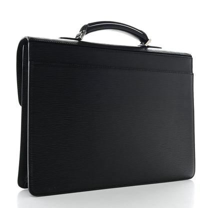 Louis Vuitton Epi Robusto 1 Compartment Briefcase Black 2 of 8