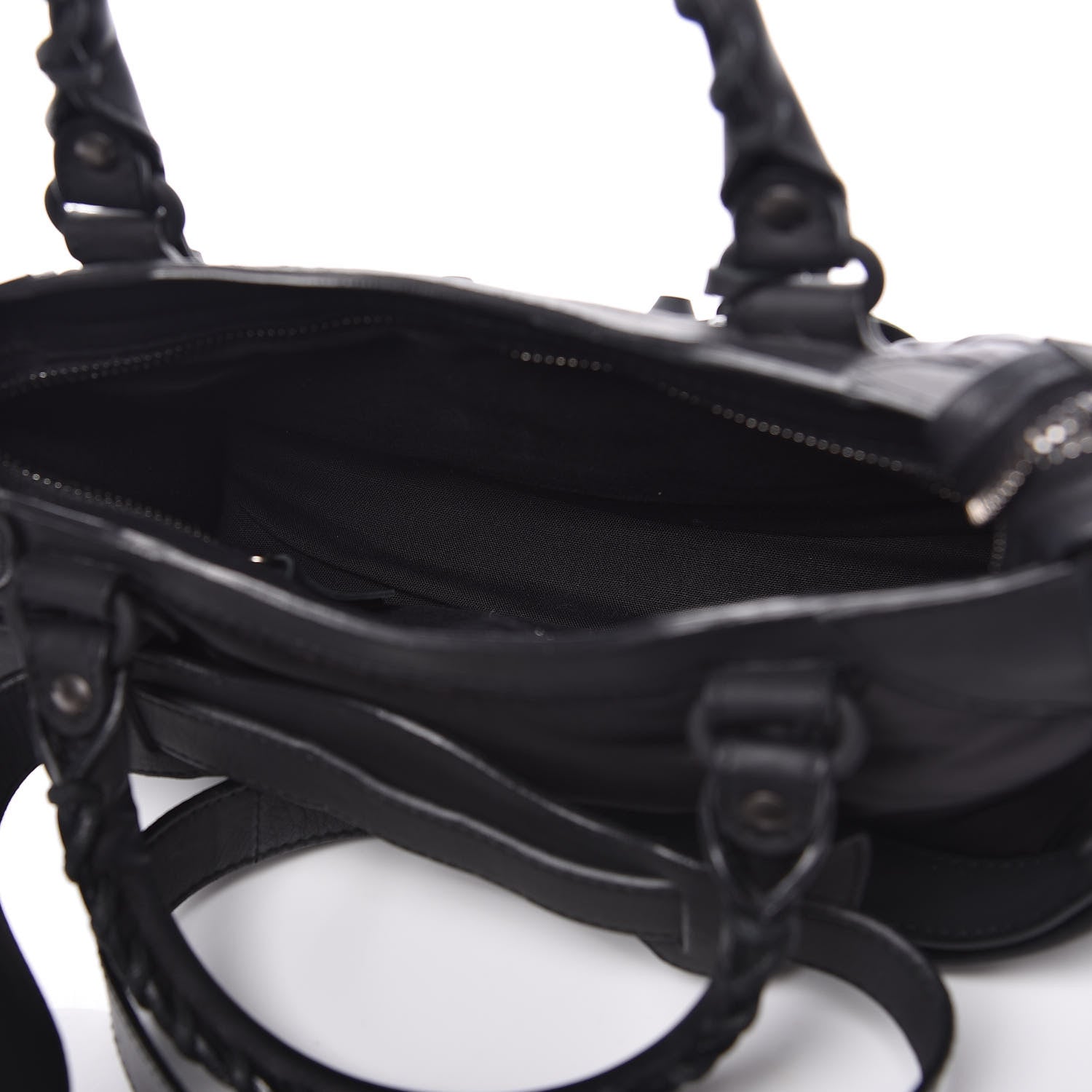 Balenciaga Nylon Agneau Mini City Black 7 of 12