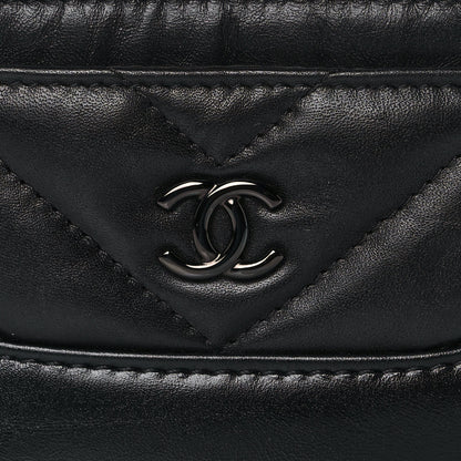 Chanel Aged Calfskin Quilted Gabrielle Card Holder Wallet So Black 9 of 10