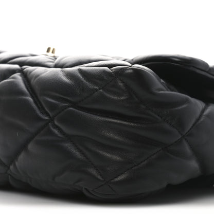 Chanel Calfskin Quilted Large Bubbly Flap Black 10 of 10