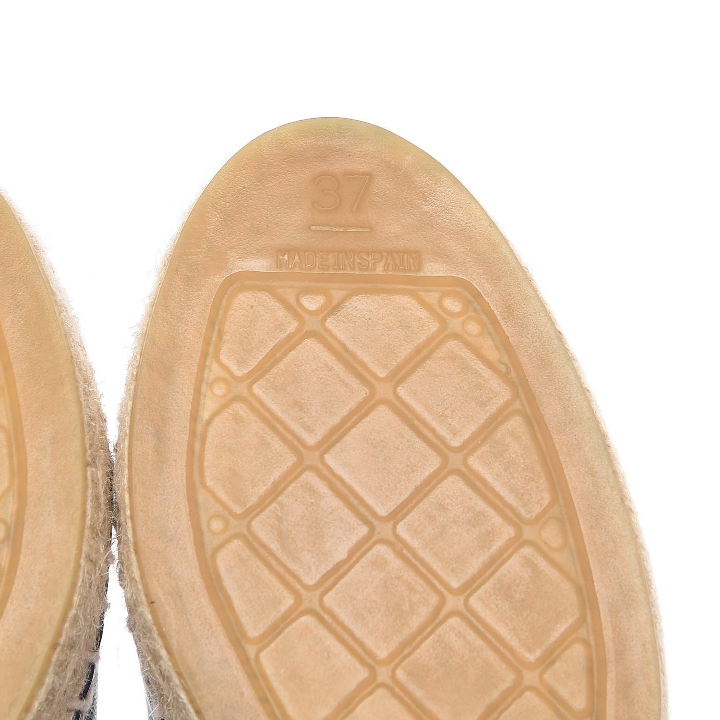 Lambskin CC Espadrilles 37 Navy Black