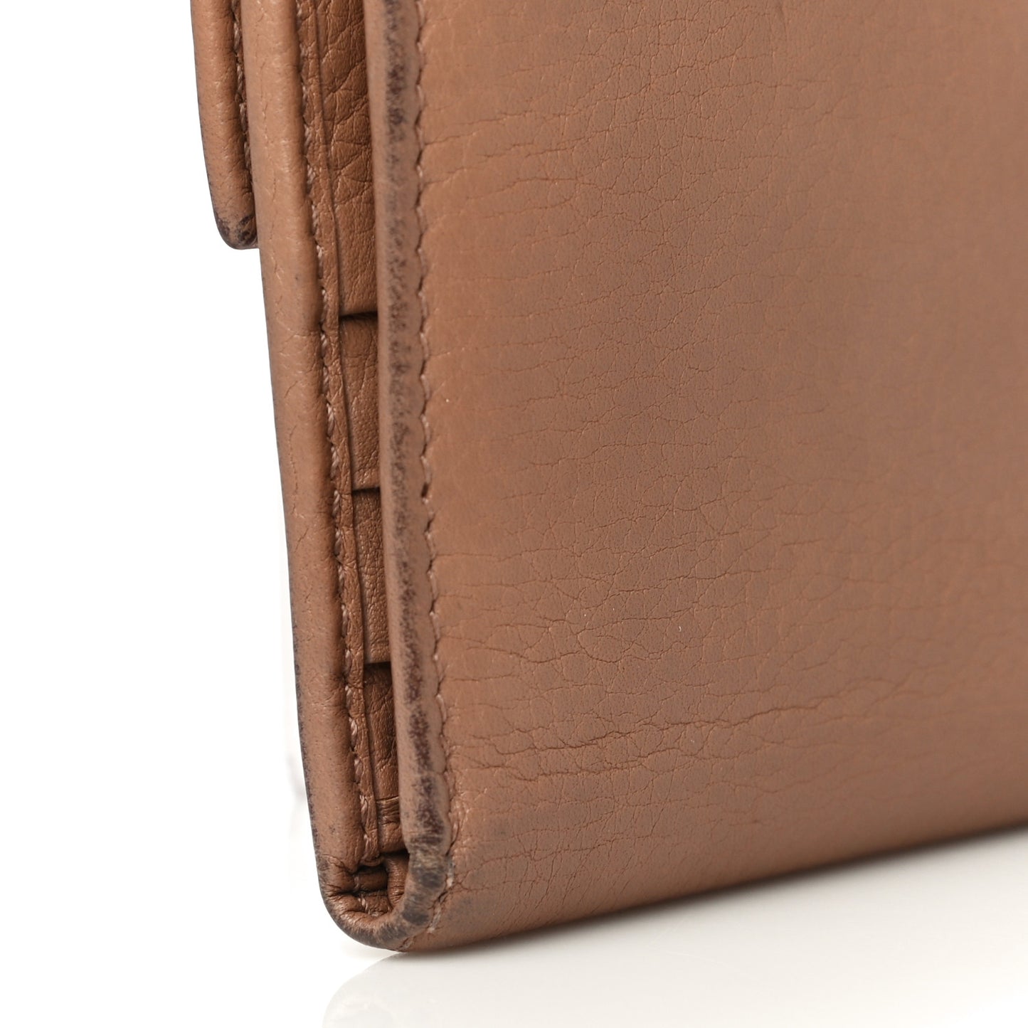 Deerskin Continental Flap Wallet Brown