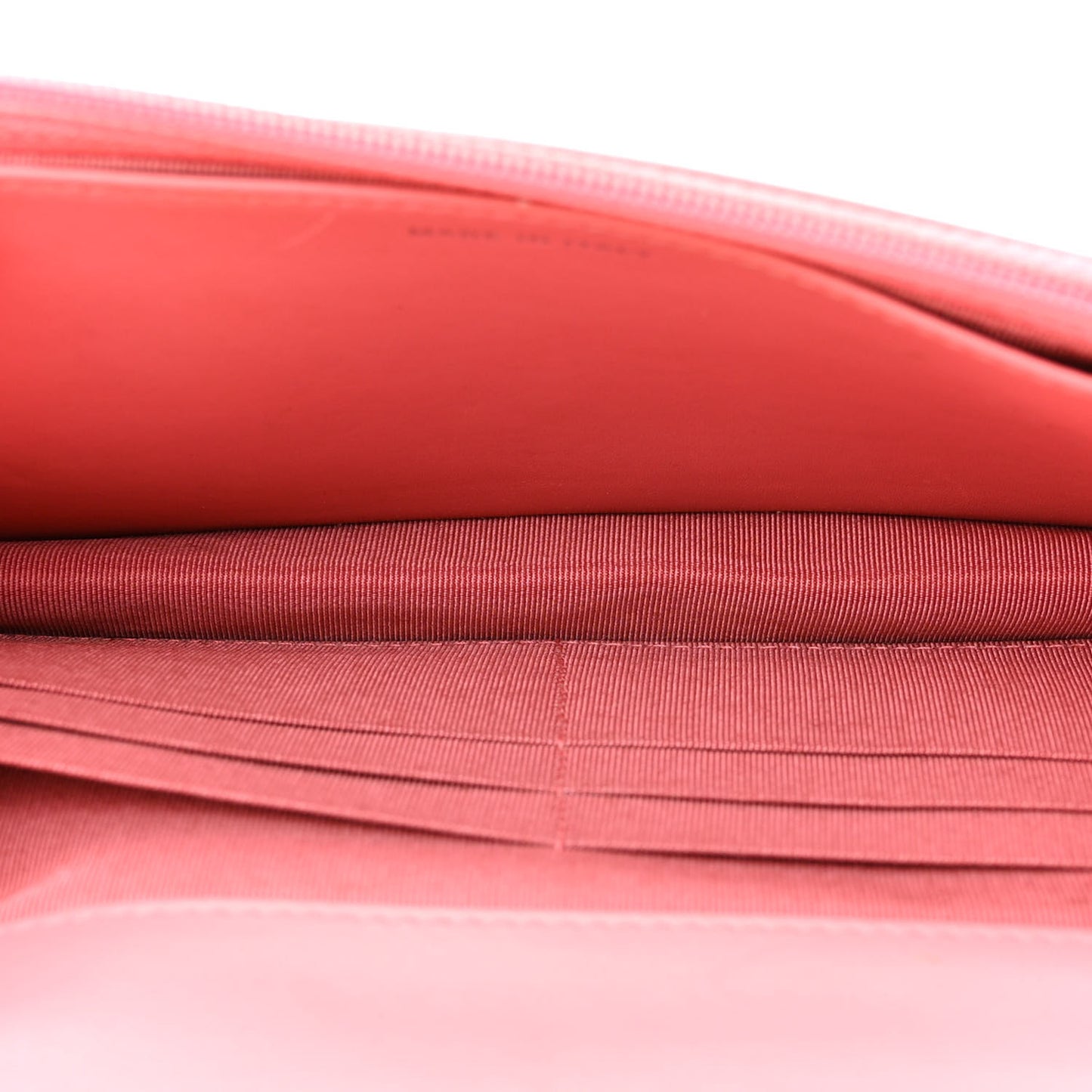 Patent Quilted Wallet On Chain WOC Coral