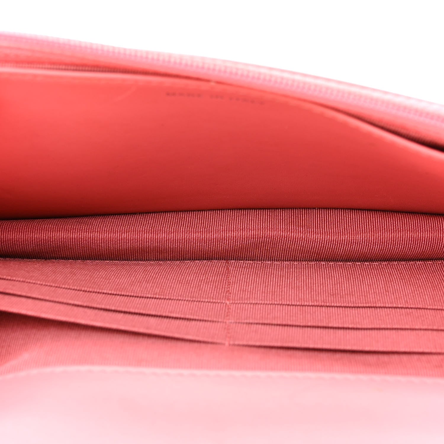 Chanel Patent Quilted Wallet On Chain WOC Coral 5 of 17