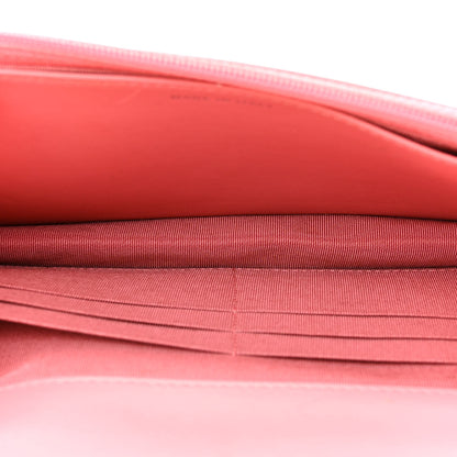 Chanel Patent Quilted Wallet On Chain WOC Coral 5 of 17