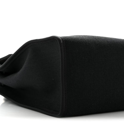 Hermes Military Toile Vache Hunter Herbag Zip PM 31 Black 10 of 15