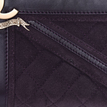 Chanel Suede Union Jack Shoulder Bag Purple 10 of 11