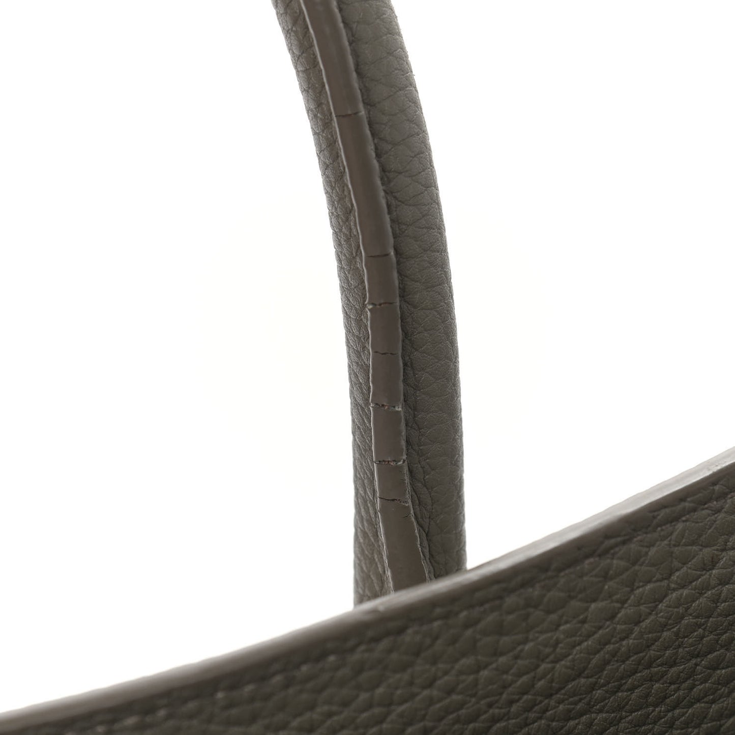 Grained Calfskin Medium Supple Sac De Jour Kaki Militaire