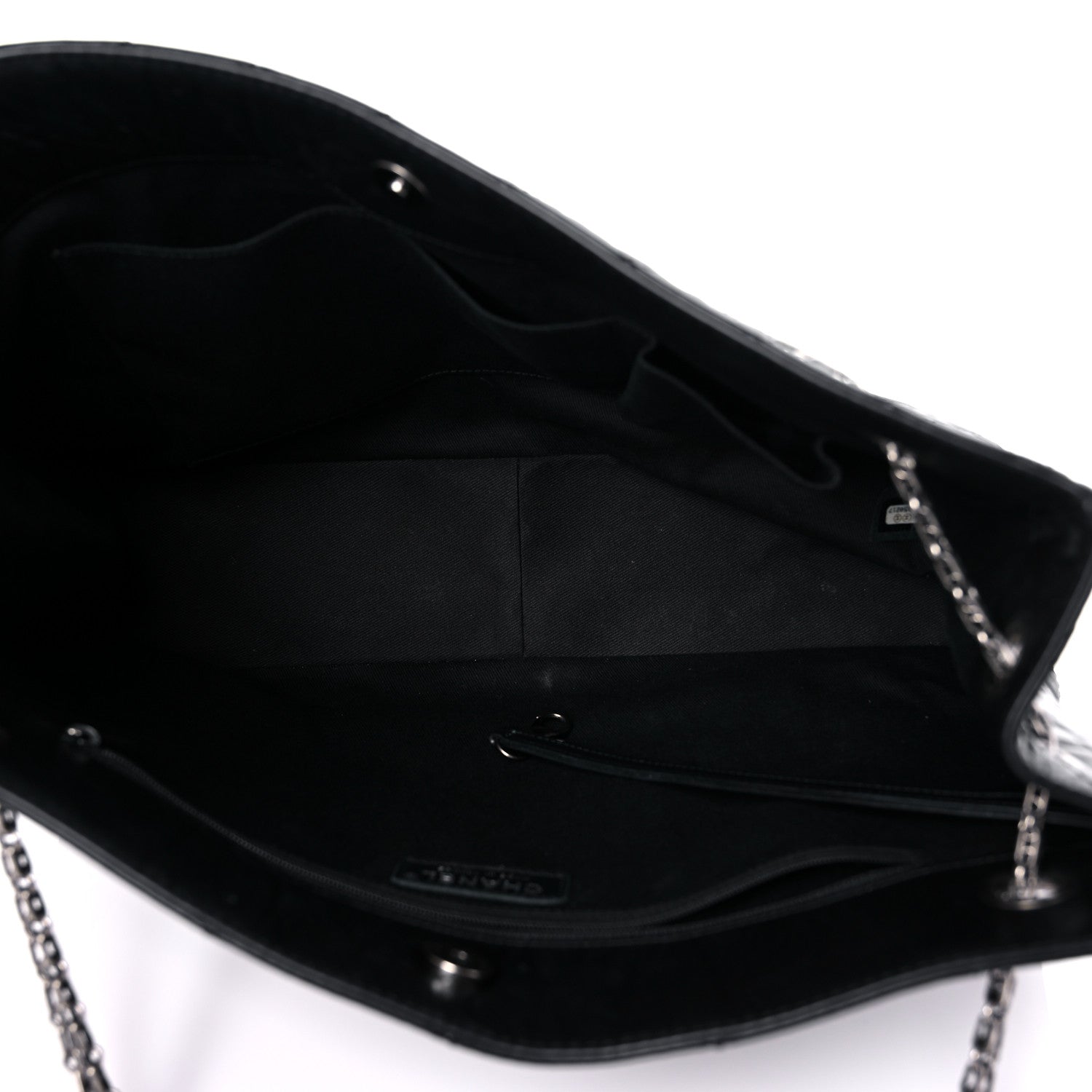 Chanel Aged Calfskin Reissue 2.55 Tote Black 9 of 12