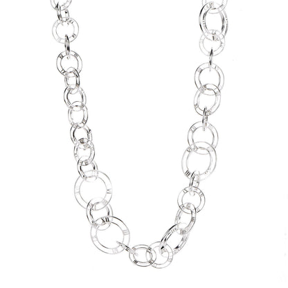 Tiffany Sterling Silver Atlas Link Necklace 1 of 5
