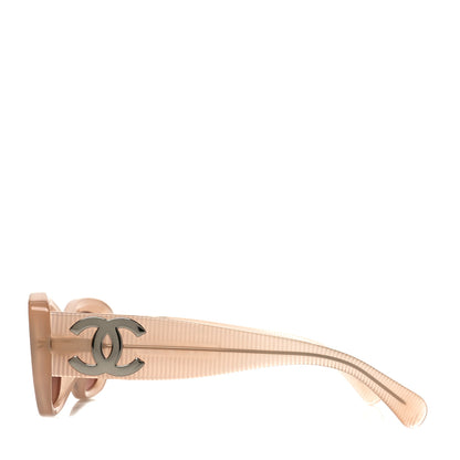 Chanel Acetate Rectangle Sunglasses 5493-A Light Pink 3 of 7