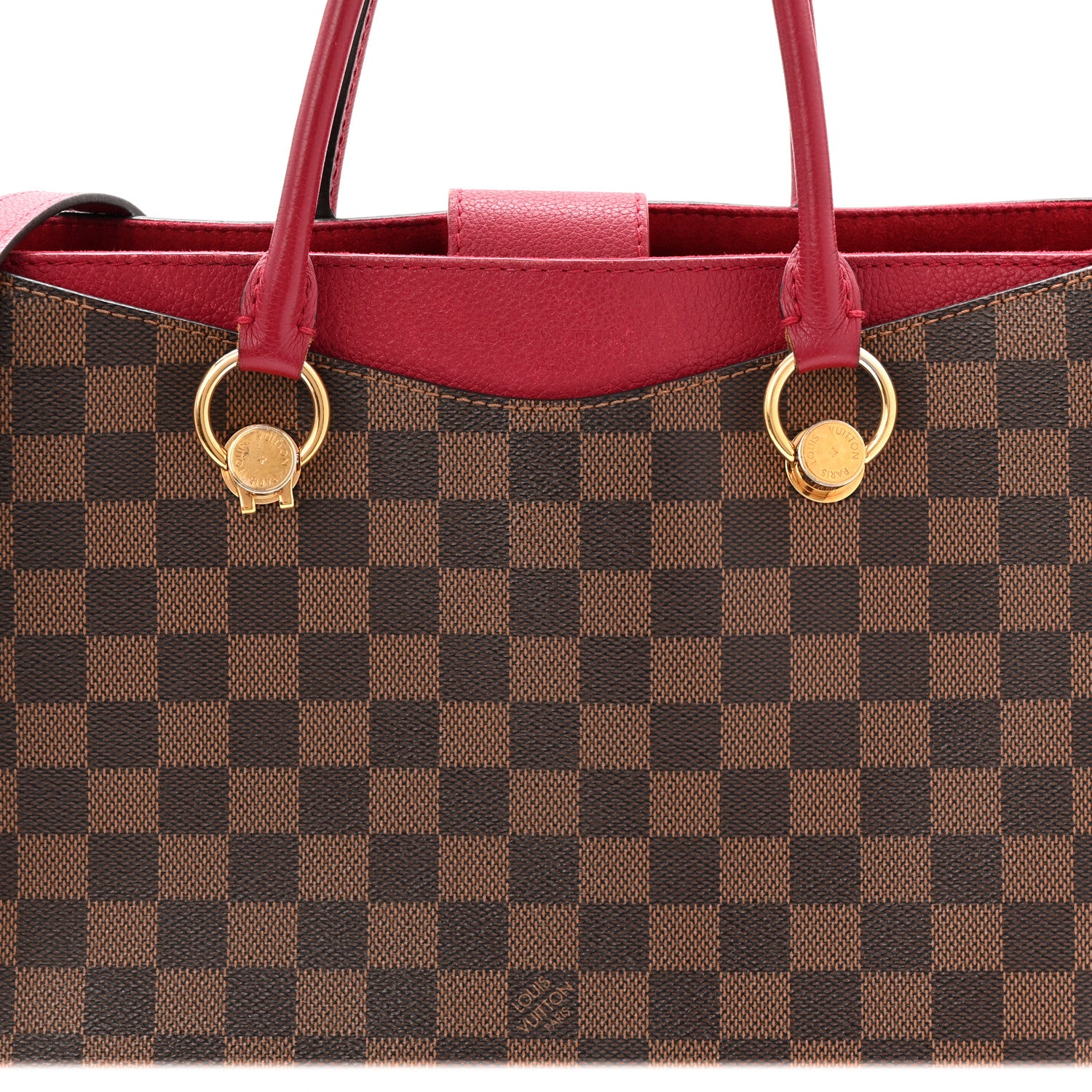 Louis Vuitton Damier Ebene LV Riverside Lie De Vin 8 of 13