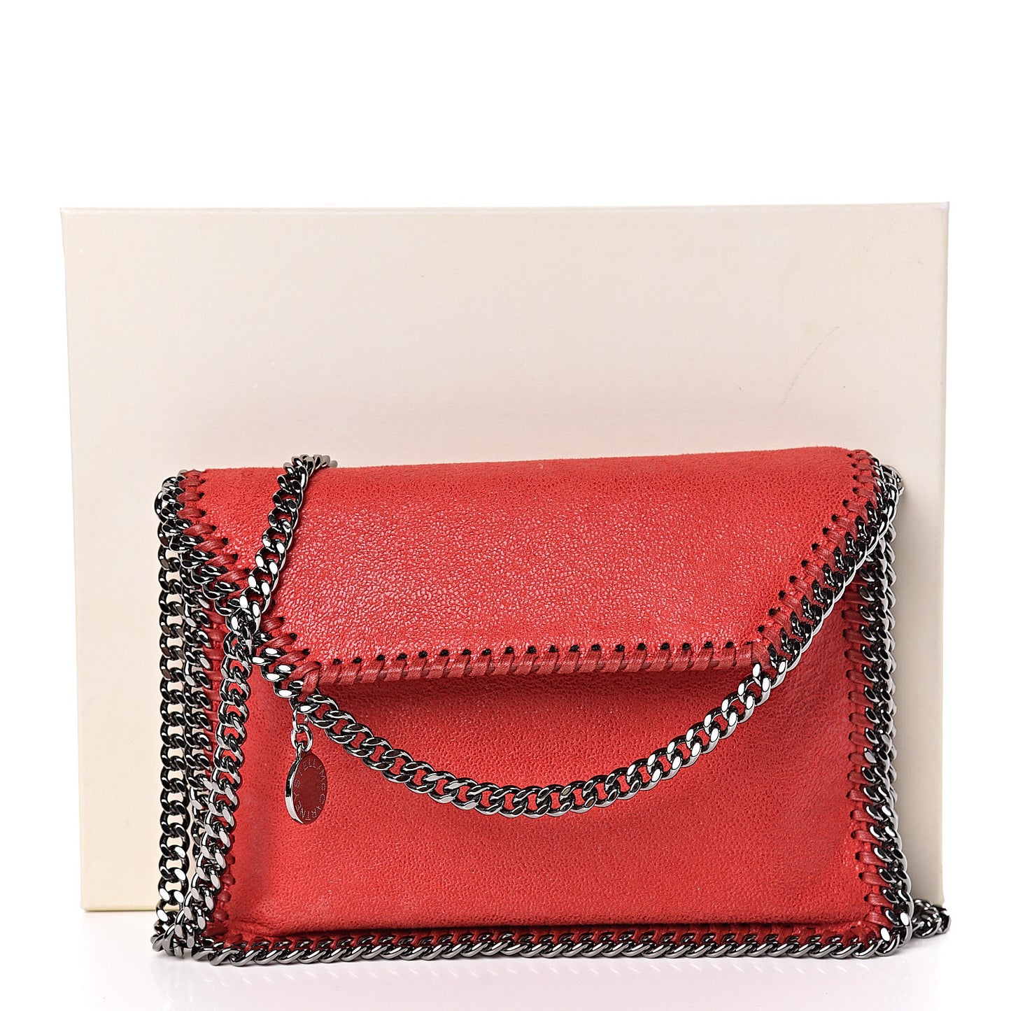 Shaggy Deer Mini Falabella Crossbody Bag Cherry