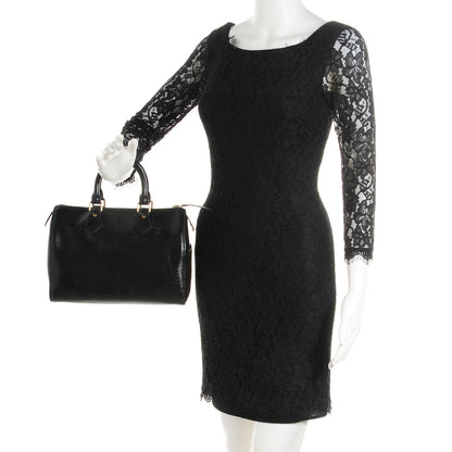 Louis Vuitton Epi Speedy 25 Black 2 of 7