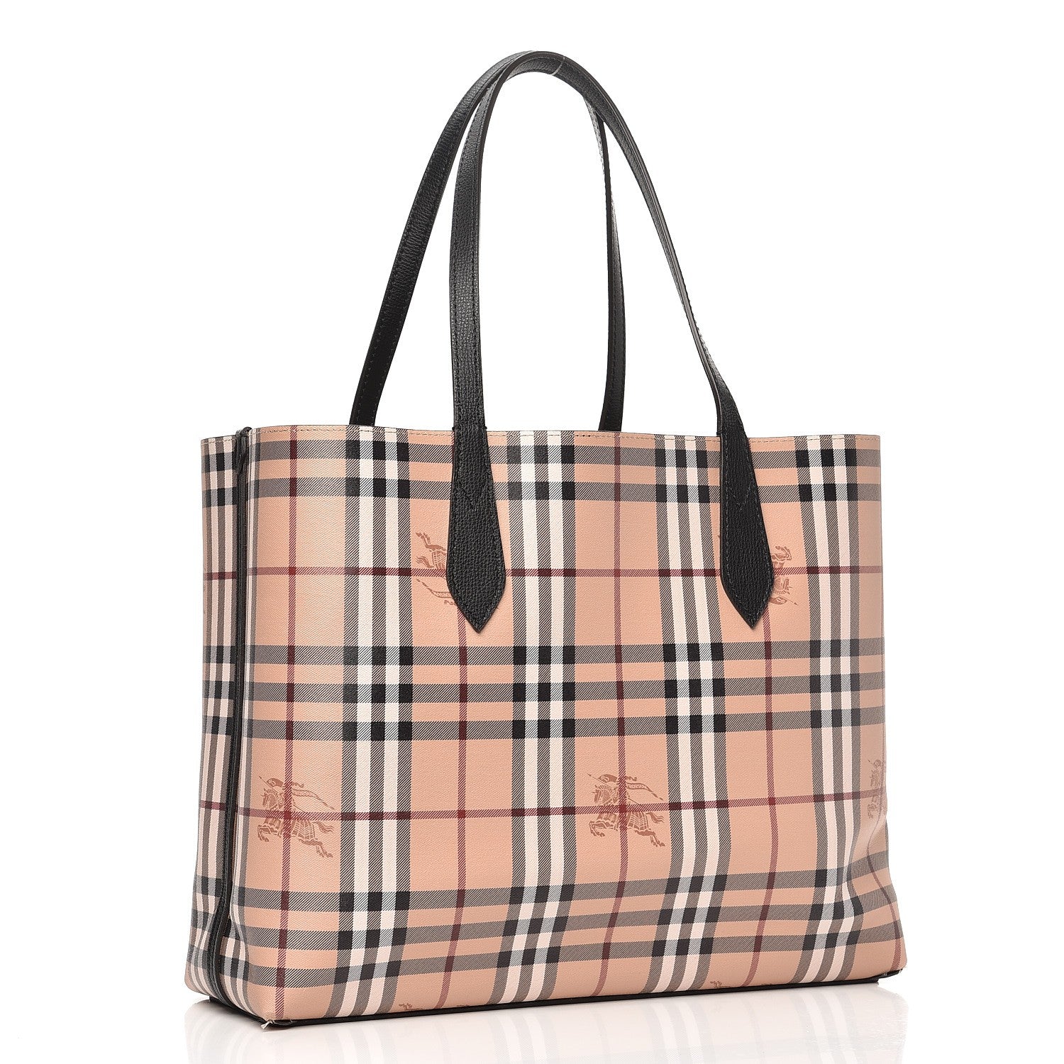 Burberry Haymarket Check Medium Reversible Tote Black 4 of 4