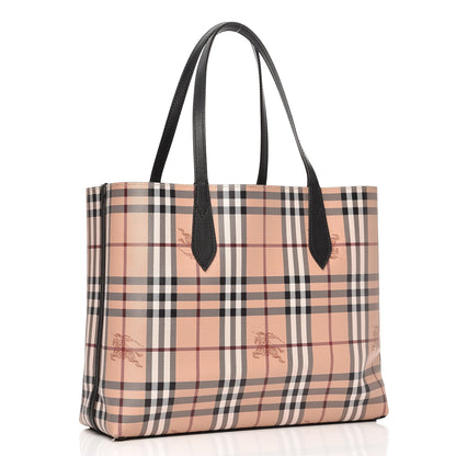 Burberry Haymarket Check Medium Reversible Tote Black 4 of 4
