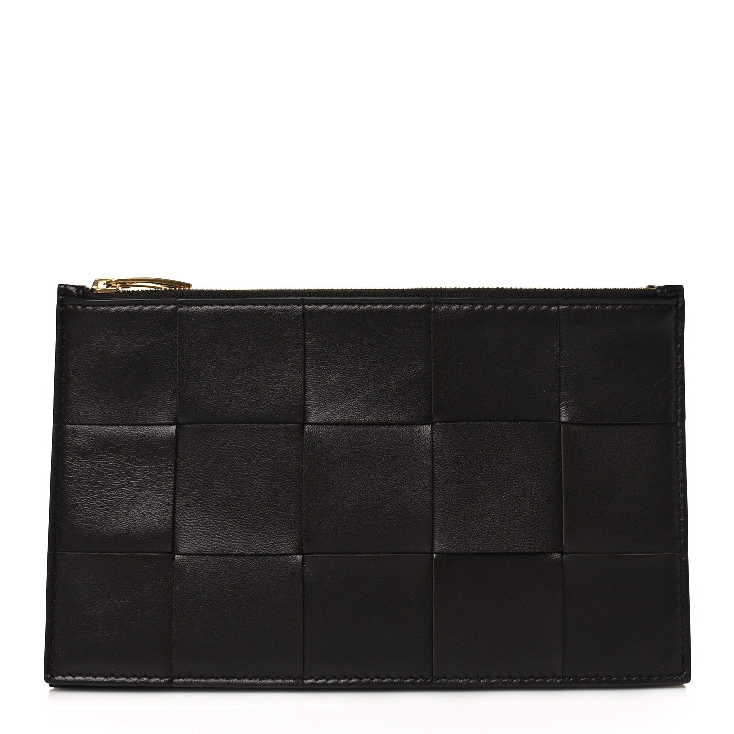 Bottega Veneta Nappa Maxi Intrecciato Zip Pouch Fondant 1 of 9
