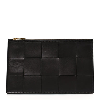 Bottega Veneta Nappa Maxi Intrecciato Zip Pouch Fondant 1 of 9