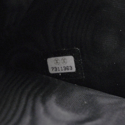 Chanel Leather Chocolate Bar Quilted Tri-Fold Wallet Black 7 of 8