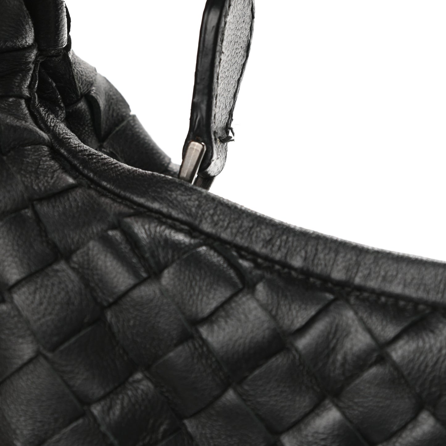 Nappa Intrecciato Medium Veneta Hobo Black