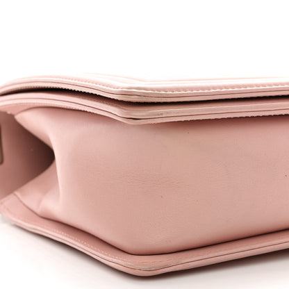 Chanel Lambskin Quilted New Medium Boy Flap Light Pink 9 of 14