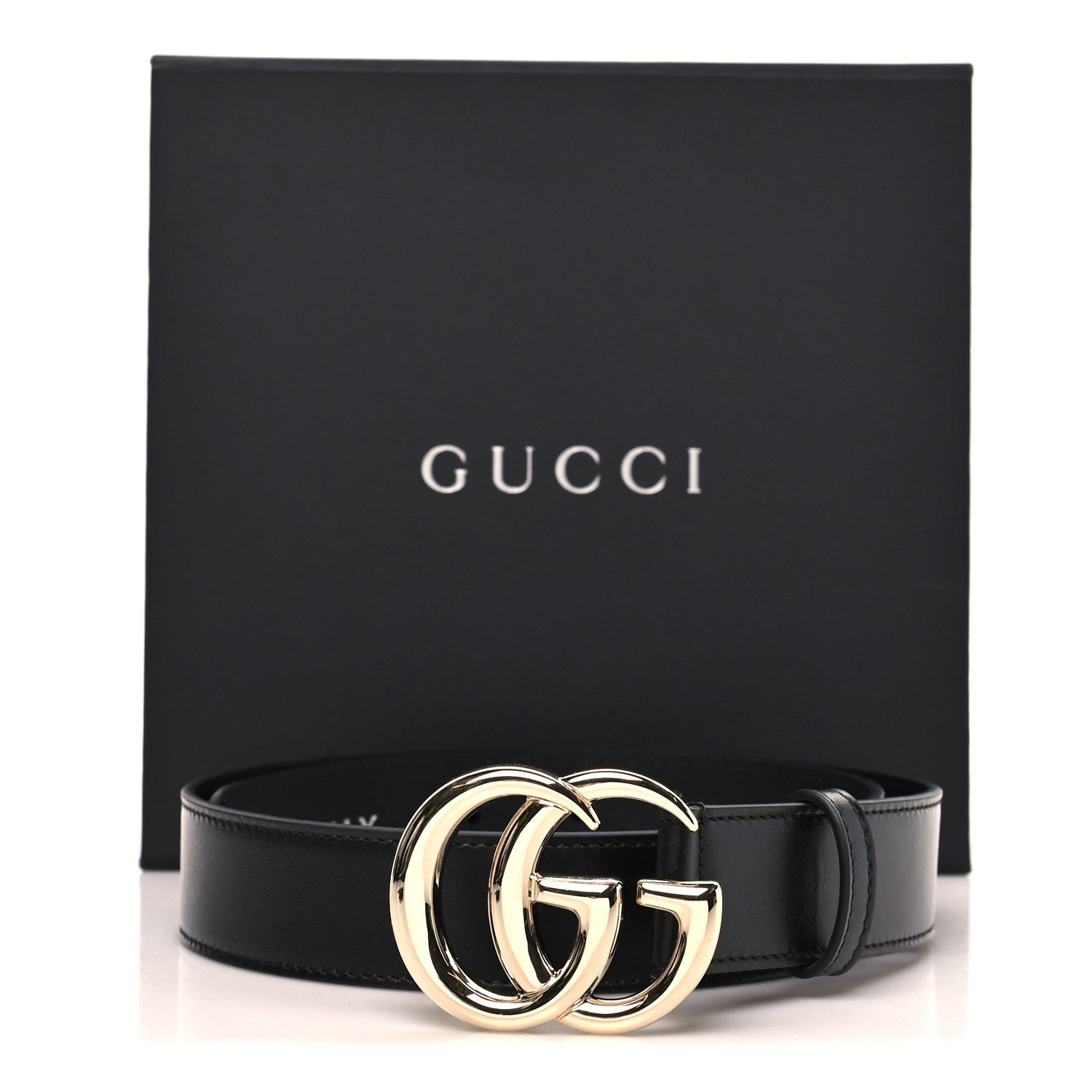 Gucci Plutone Calfskin Double G 30mm Belt 70 28 Black 7 of 7